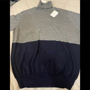 Brunello Cucinelli Men's Wool Cashmere Turtleneck Sz 54
